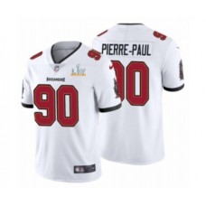 Men's Tampa Bay Buccaneers #90 Jason Pierre-Paul White Super Bowl LV Stitched Jersey