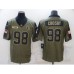 Men's Oakland Raiders #98 Maxx Crosby Nike Olive 2021 Salute To Service Limited Player Stitched Jersey