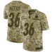 Men's Nike Pittsburgh Steelers #36 Jerome Bettis Limited Camo 2018 Salute to Service NFL Jersey