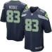 Men's Nike Seattle Seahawks #83 David Moore Game Navy Blue Team Color NFL Jersey