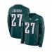 Men's Nike Philadelphia Eagles #27 Malcolm Jenkins Limited Green Therma Long Sleeve NFL Jersey