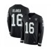 Men's Nike Oakland Raiders #16 George Blanda Limited Black Therma Long Sleeve NFL Jersey