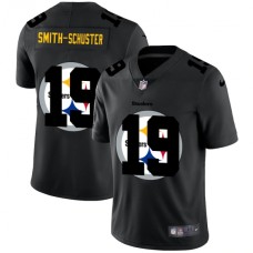 Men's Pittsburgh Steelers #19 JuJu Smith-Schuster Black Nike Black Shadow Edition Limited Stitched Jersey