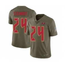 Men's Tampa Bay Buccaneers #24 Darian Stewart Limited Olive 2017 Salute to Service Football Stitched Jersey