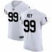 Men's Nike Oakland Raiders #99 Arden Key White Vapor Untouchable Elite Player NFL Jersey