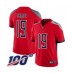 Men's Tennessee Titans #19 Tajae Sharpe Limited Red Inverted Legend 100th Season Football Jersey