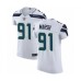 Men's Seattle Seahawks #91 Cassius Marsh White Vapor Untouchable Elite Player Football Jersey