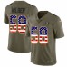 Men's Nike Oakland Raiders #58 Kyle Wilber Limited Olive/USA Flag 2017 Salute to Service NFL Jersey