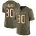 Men's Nike Philadelphia Eagles #80 Markus Wheaton Limited Olive/Gold 2017 Salute to Service NFL Jersey