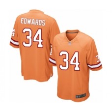 Men's Tampa Bay Buccaneers #34 Mike Edwards Game Orange Glaze Alternate Football Jersey