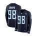 Men's Nike Tennessee Titans #98 Brian Orakpo Limited Navy Blue Therma Long Sleeve NFL Jersey