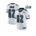 Men's Philadelphia Eagles #62 Jason Kelce White Super Bowl LVII Vapor Untouchable Limited Stitched Jersey