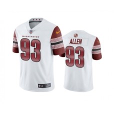 Men's Washington Commanders #93 Jonathan Allen White Vapor Untouchable Stitched Football Jersey