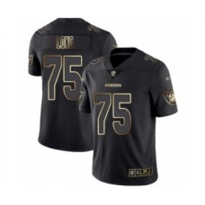 Men's Oakland Raiders #75 Howie Long Black Gold Vapor Untouchable Limited Football Stitched Jersey