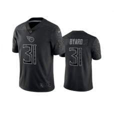 Men's Tennessee Titans #31 Kevin Byard Black Reflective Limited Stitched Football Jersey