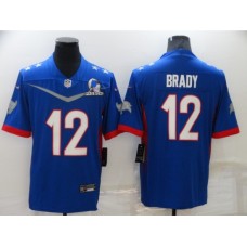 Men's Tampa Bay Buccaneers #12 Tom Brady Nike Royal 2022 NFC Pro Bowl Limited Player Stitched Jersey