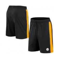 Men's Pittsburgh Steelers Black Performance Shorts