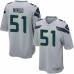 Men's Nike Seattle Seahawks #51 Barkevious Mingo Game Grey Alternate NFL Jersey