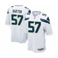 Men's Seattle Seahawks #57 Cody Barton Game White Football Jersey