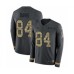 Men's Nike Tennessee Titans #84 Corey Davis Limited Black Salute to Service Therma Long Sleeve NFL Jersey