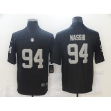 Men's Oakland Raiders #94 Carl Nassib Nike Black Limited Stitched Jersey