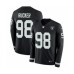 Men's Nike Oakland Raiders #98 Frostee Rucker Limited Black Therma Long Sleeve NFL Jersey