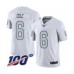 Men's Oakland Raiders #6 A.J. Cole Limited White Rush Vapor Untouchable 100th Season Football Jersey