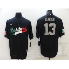 Men's Las Vegas Raiders #13 Hunter Renfrow Black Mexico Stitched Jersey