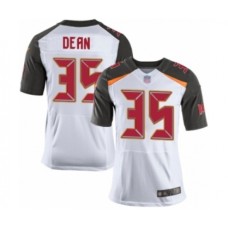 Men's Tampa Bay Buccaneers #35 Jamel Dean Elite White Football Jersey