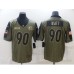 Men's Pittsburgh Steelers #90 T. J. Watt Nike Olive 2021 Salute To Service Limited Player Stitched Jersey