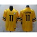 Men's Pittsburgh Steelers #11 Chase Claypool Limited Gold Inverted Legend Football Stitched Jersey