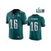 Men's Philadelphia Eagles #16 Quez Watkins Green Super Bowl LVII Vapor Untouchable Limited Stitched Jersey