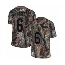 Men's Pittsburgh Steelers #6 Devlin Hodges Camo Rush Realtree Limited Football Stitched Jersey