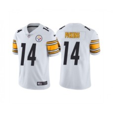 Men's Pittsburgh Steelers #14 George Pickens White Vapor Untouchable Limited Stitched Jersey