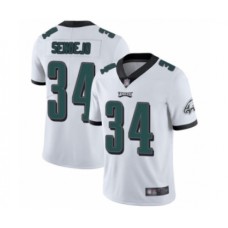 Men's Philadelphia Eagles #34 Andrew Sendejo White Vapor Untouchable Limited Player Football Jersey