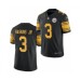 Men's Pittsburgh Steelers #3 Dwayne Haskins Jr. Black Color Rush Limited Stitched Jersey