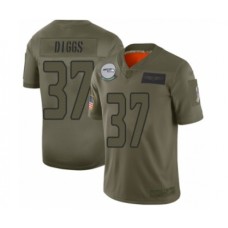 Men's Seattle Seahawks #37 Quandre Diggs Limited Olive 2019 Salute to Service Football Stitched Jersey