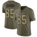 Men's Nike Oakland Raiders #85 Derek Carrier Limited Olive Camo 2017 Salute to Service NFL Jersey