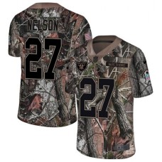 Men's Nike Oakland Raiders #27 Reggie Nelson Limited Camo Rush Realtree NFL Jersey