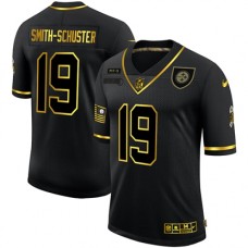 Men's Pittsburgh Steelers #19 JuJu Smith-Schuster Olive Gold Nike 2020 Salute To Service Limited Stitched Jersey