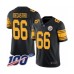 Men's Pittsburgh Steelers #66 David DeCastro Limited Black Rush Vapor Untouchable 100th Season Football Jersey