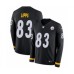 Men's Nike Pittsburgh Steelers #83 Louis Lipps Limited Black Therma Long Sleeve NFL Jersey