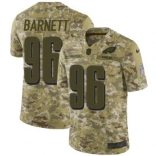 Men's Nike Philadelphia Eagles #96 Derek Barnett Limited Camo 2018 Salute to Service NFL Jersey