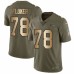 Men's Nike Seattle Seahawks #78 D.J. Fluker Limited Olive/Gold 2017 Salute to Service NFL Jersey