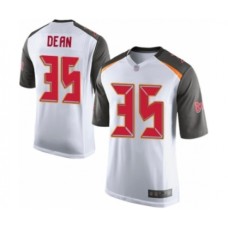 Men's Tampa Bay Buccaneers #35 Jamel Dean Game White Football Jersey