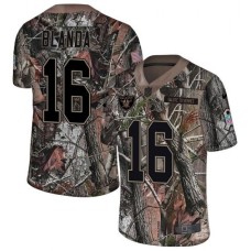 Men's Nike Oakland Raiders #16 George Blanda Limited Camo Rush Realtree NFL Jersey