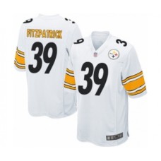 Men's Pittsburgh Steelers #39 Minkah Fitzpatrick Game White Football Jersey