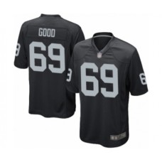 Men's Oakland Raiders #69 Denzelle Good Game Black Team Color Football Jersey