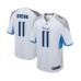 Men's Tennessee Titans #11 A.J. Brown Game White Football Jersey