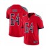 Men's Tennessee Titans #64 Nate Davis Limited Red Inverted Legend Football Jersey